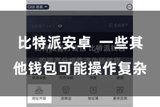 比特派安卓 一些其他钱包可能操作复杂
