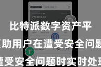 比特派数字资产平台 匡助用户在遭受安全问题时实时处理