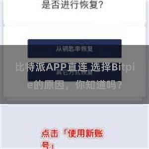 比特派APP直连 选择Bitpie的原因，你知道吗？