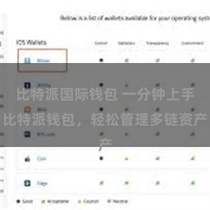 比特派国际钱包 一分钟上手比特派钱包，轻松管理多链资产