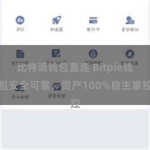 比特派钱包直连 Bitpie钱包安全可靠，资产100%自主掌控