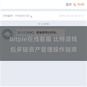 Bitpie在线客服 比特派钱包多链资产管理操作指南