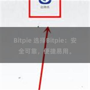 Bitpie 选择Bitpie：安全可靠，便捷易用。