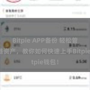 Bitpie APP备份 轻松管理多链资产，教你如何快速上手Bitpie钱包！