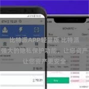 比特派APP轻量版 比特派钱包：强大的隐私保护功能，让您资产更安全