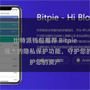 比特派钱包推荐 Bitpie钱包：强大的隐私保护功能，守护您的资产