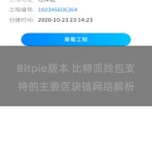 Bitpie版本 比特派钱包支持的主要区块链网络解析