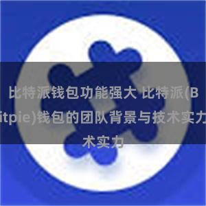 比特派钱包功能强大 比特派(Bitpie)钱包的团队背景与技术实力