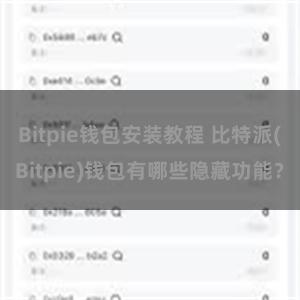 Bitpie钱包安装教程 比特派(Bitpie)钱包有哪些隐藏功能？