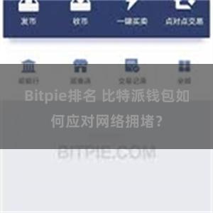 Bitpie排名 比特派钱包如何应对网络拥堵？