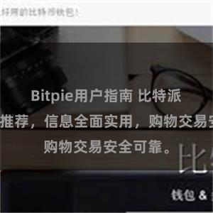 Bitpie用户指南 比特派官网地址推荐，信息全面实用，购物交易安全可靠。