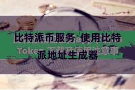 比特派币服务  使用比特派地址生成器