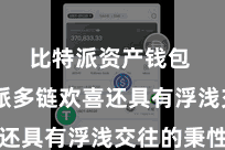 比特派资产钱包  比特派多链欢喜还具有浮浅交往的秉性