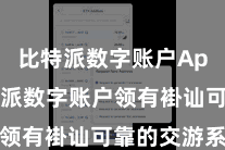 比特派数字账户App  比特派数字账户领有褂讪可靠的交游系统